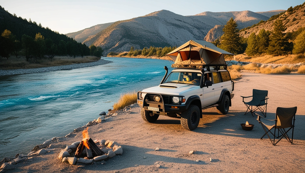Exploring Vjosa with a 4×4 Roof Tent