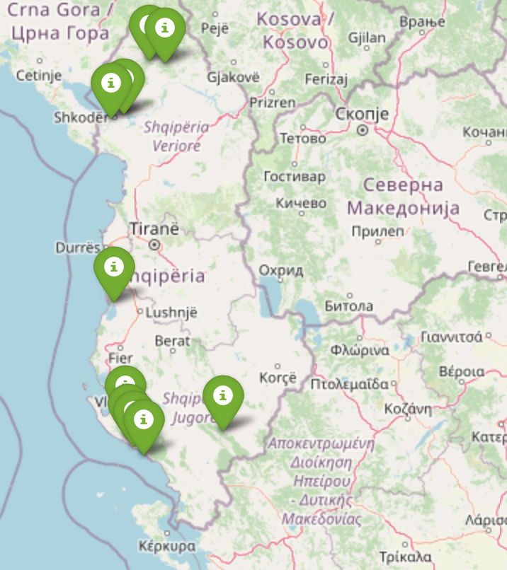Albania Camping Sites Map | Plan Your Road Trip with Us